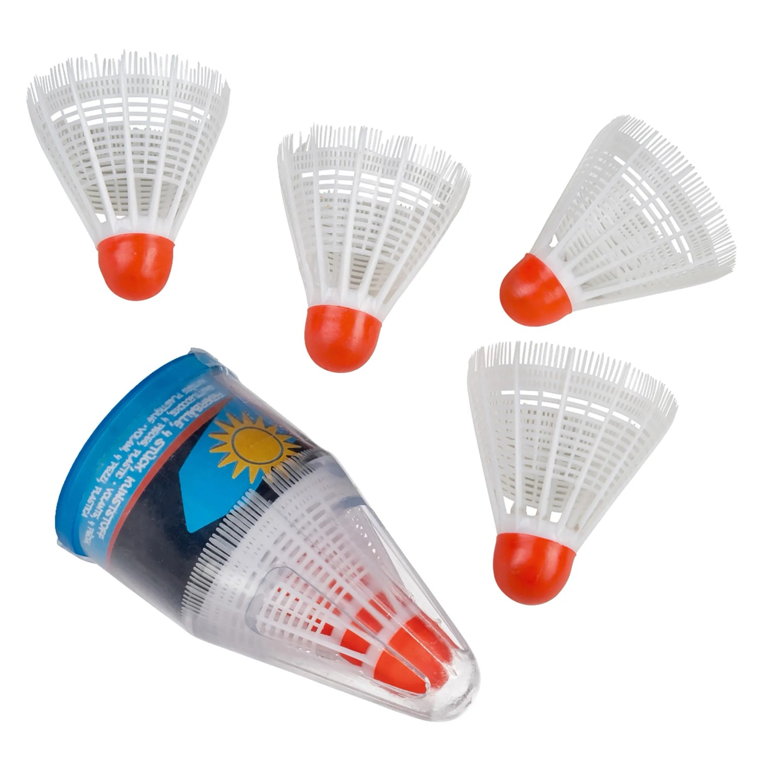 Happy People Federbälle 4er-Set - Perfekter Ersatz Für Badminton