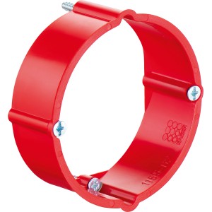 Roter Kaiser Putzausgleichsring für Geräte- und Verbindungsdosen, Ø 60 mm.