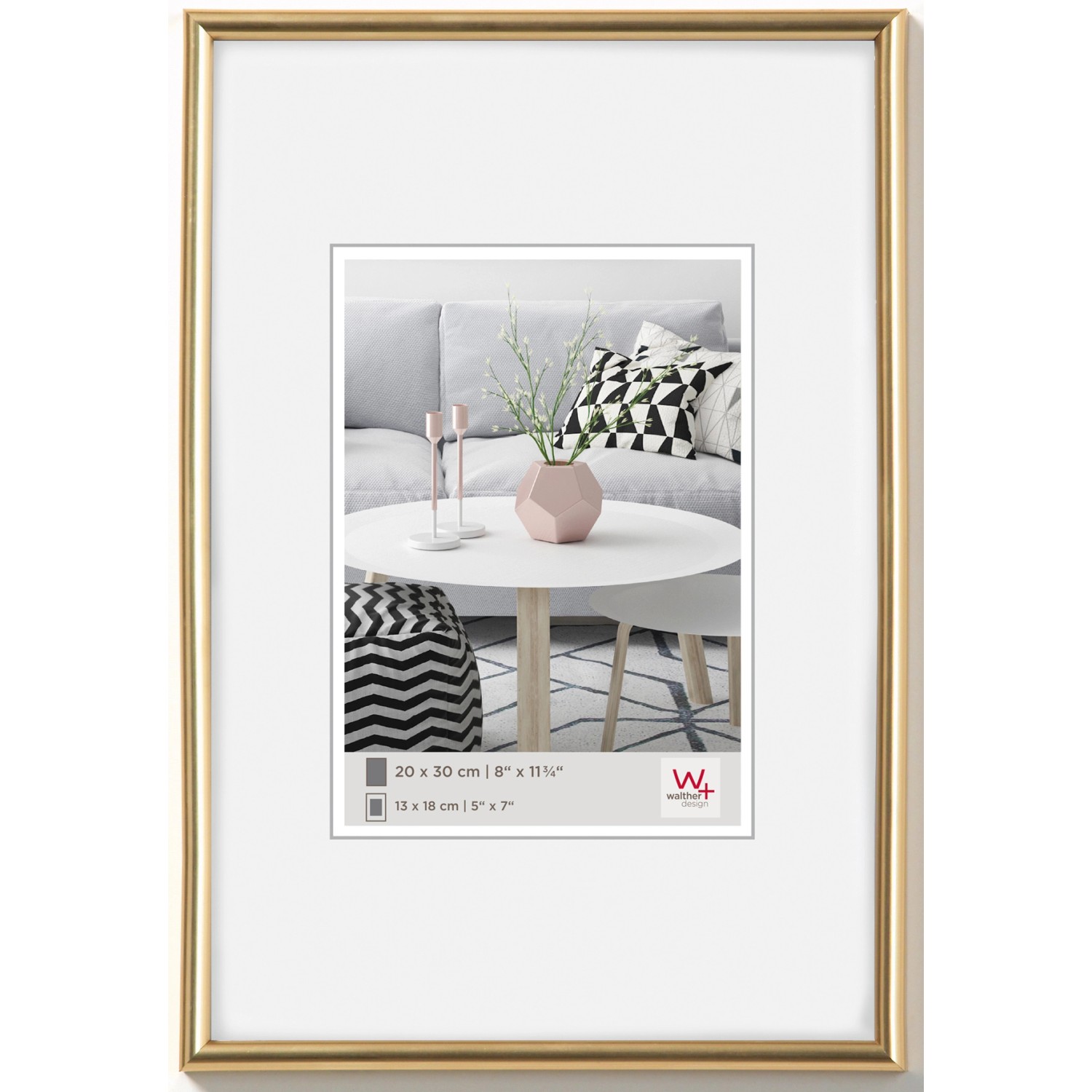 walther design Galeria Kunststoff Bilderrahmen  30x45 cm Gold günstig online kaufen
