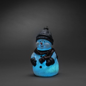 Leuchtender LED Schneemann mit Farbwechsel für Außen, Konstsmide Weihnachtsfigur.