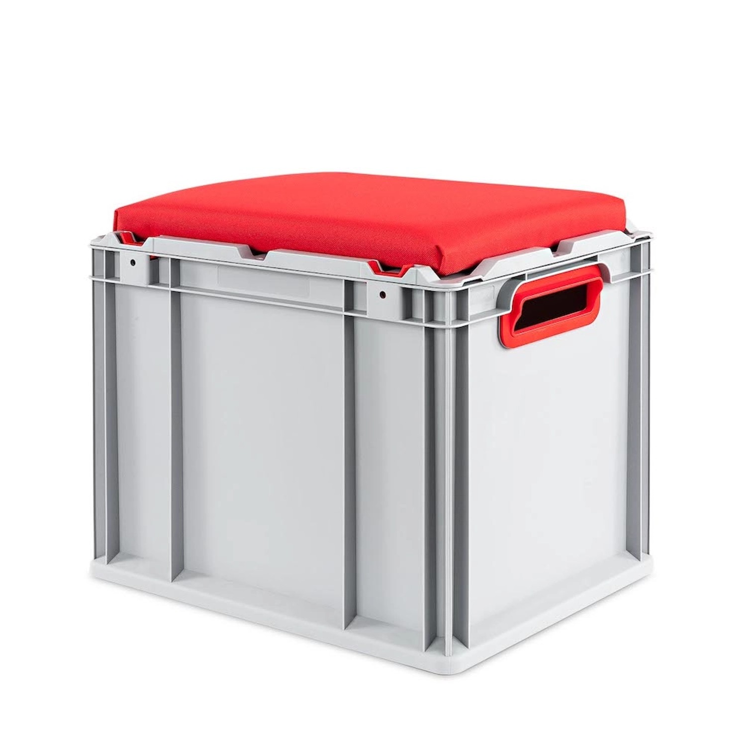 Eurobox NextGen Seat Box Rot HxBxT 36,5 x 30 x 40 cm 30 Liter Griffe Offen Eurobehälter Sitzbox Transportbox Transportbe...
