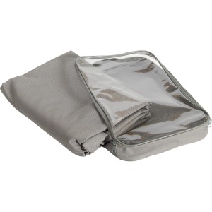 Graue Acamp Schutzhülle für Sonnenschirme bis 450cm, verpackt in Tragetasche.