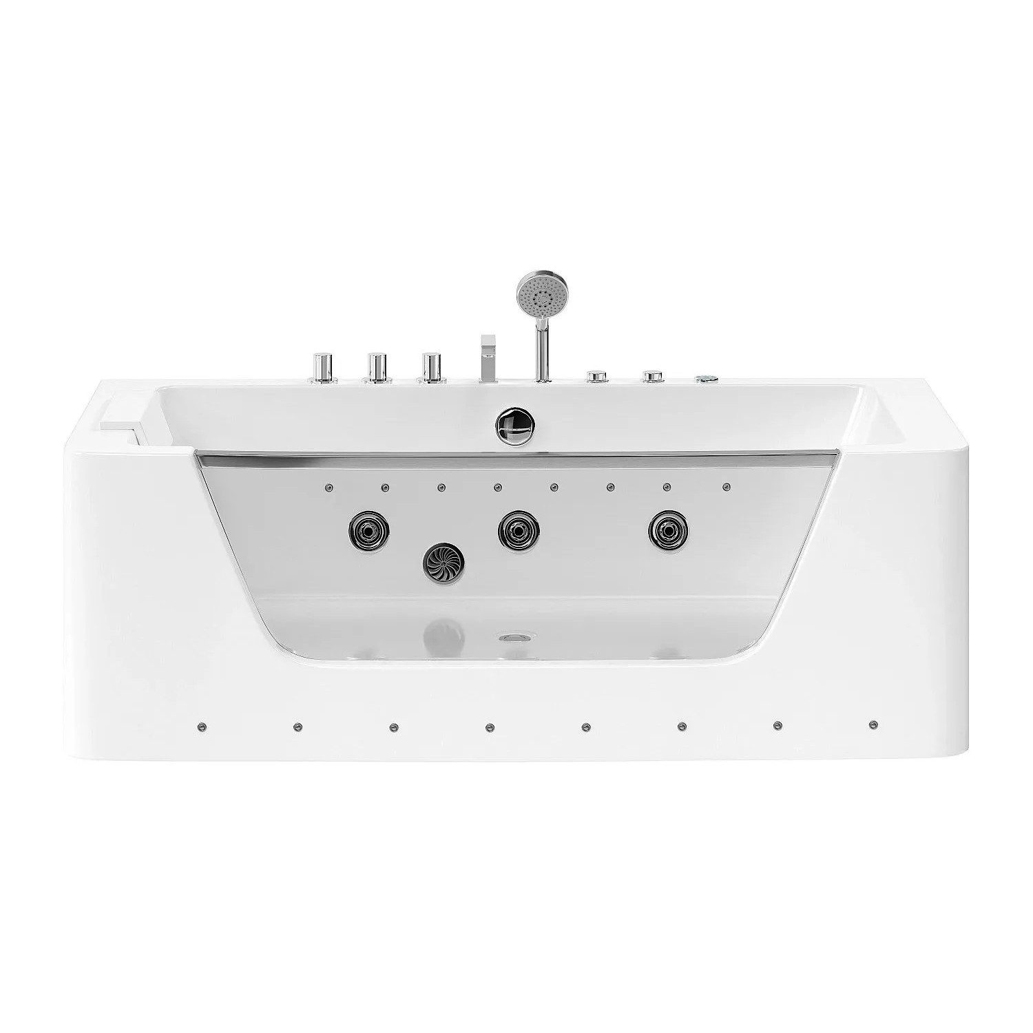 Vente-unique Whirlpoolbadewanne Dyona Weiß 170 cm