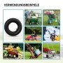 Schwarzer Wiltec Schlauch 16x6.50-8 TR87 Ventil für Rasenmäherreifen. Ideal für Rasentraktor, Gartenwagen, Schubkarre.