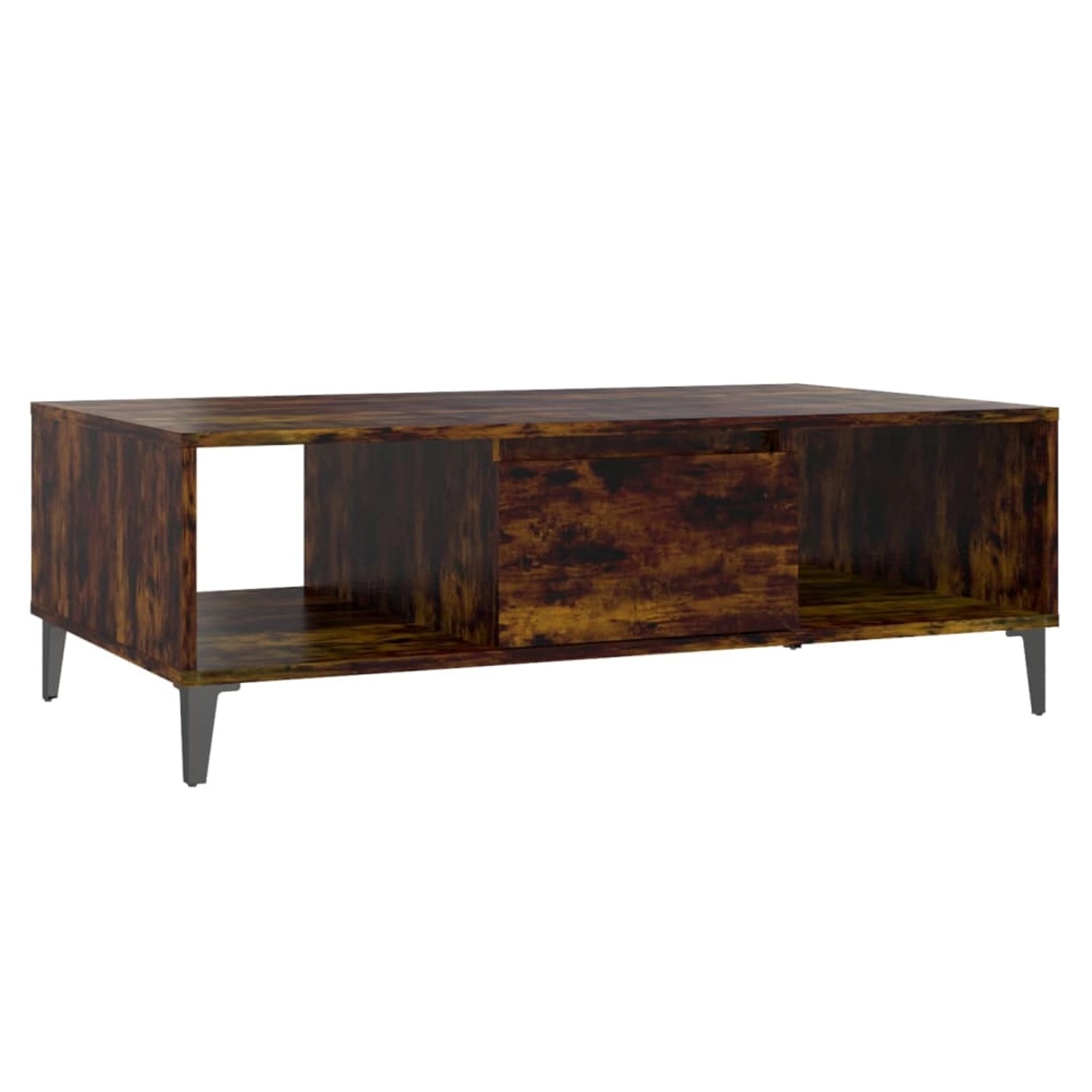 vidaXL Couchtisch Räuchereiche 103,5x60x35 cm Holzwerkstoff 813179
