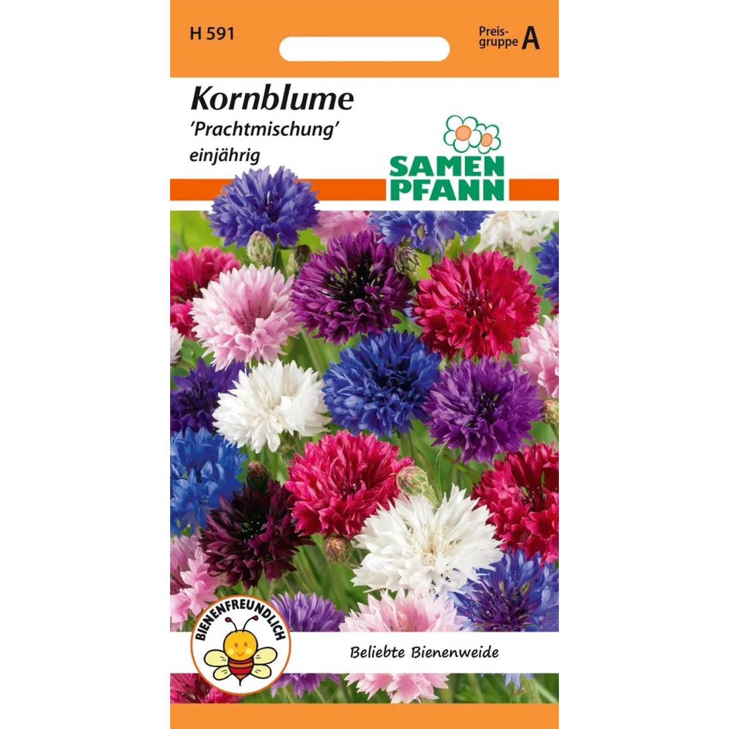 SAMEN PFANN Kornblume Gefüllte Mischung