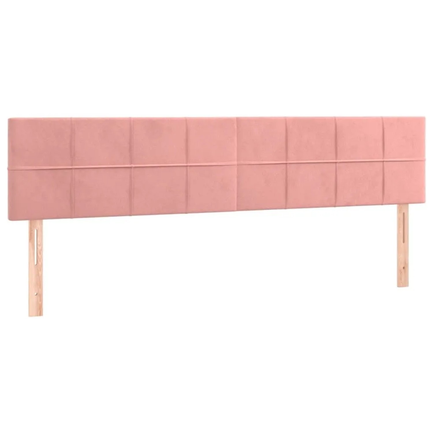 vidaXL Kopfteile 2 Stk Rosa 80x5x78/88 cm Samt 346073