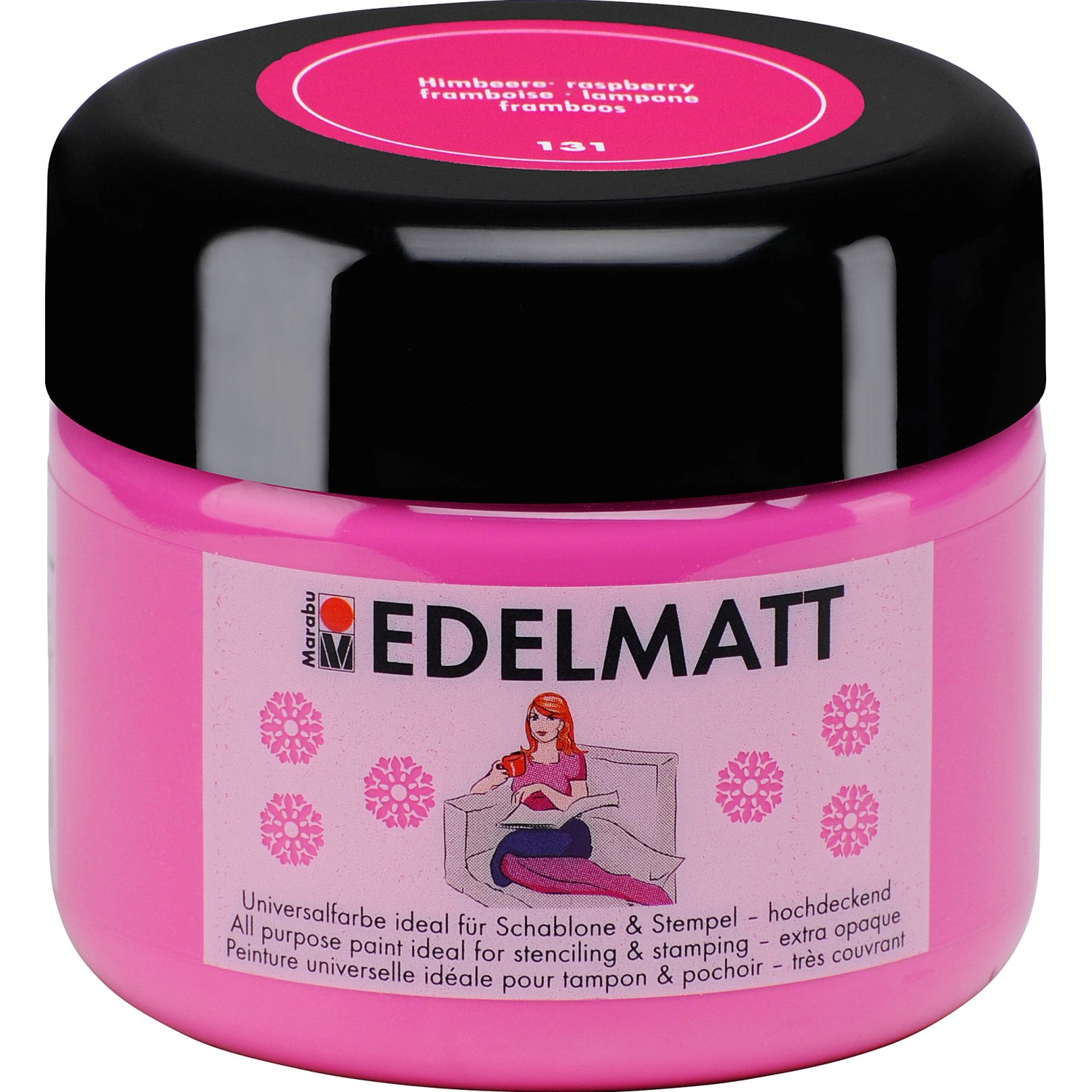 Marabu Edelmatt deckend 225 ml Himbeere