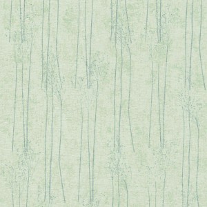 Grüne Vliestapete mit Baum-Motiv im Vintage-Stil für Schlafzimmer und Flur.