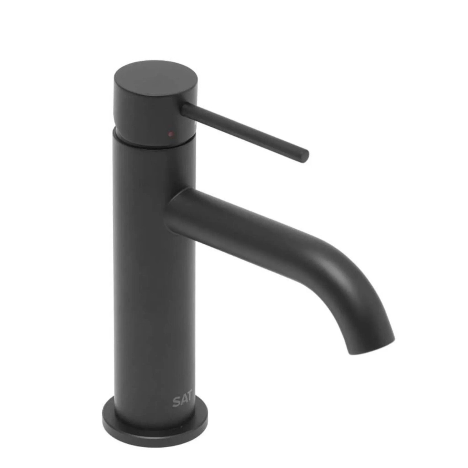 Swiss Aqua Technologies Waschtischbatterie Waschtischarmatur Einhebelmischer 16,5CM Edelstahl Schwarz Matt