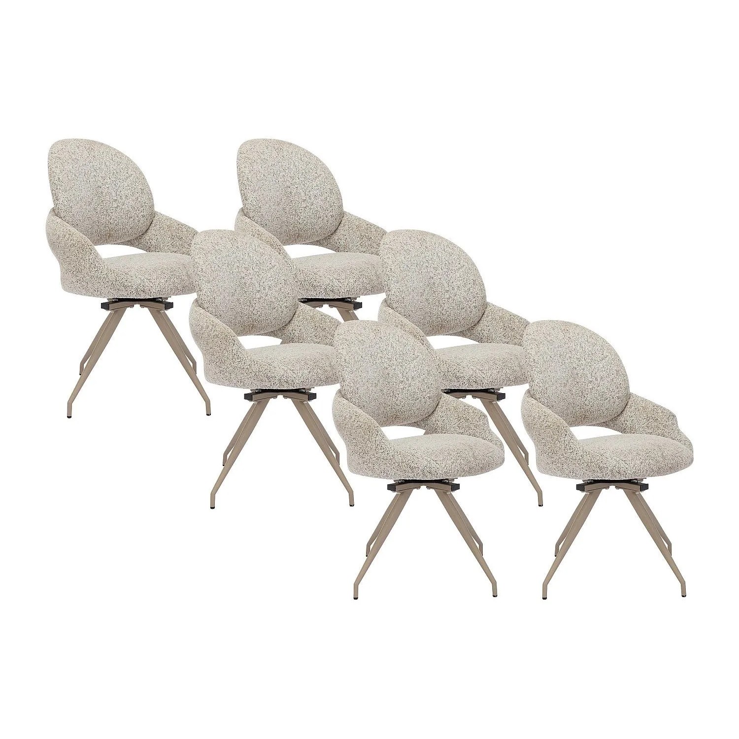Vente-unique Stuhl Valiana Cremefarben 57 cm