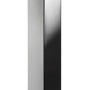 Hettich Tischbein, 700 mm hoch, Edelstahl-Optik, quadratisch, mit Montageplatte.