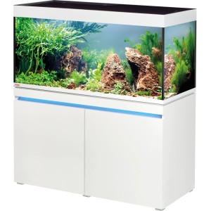 Eheim Aquarium-Kombination Incpiria 430 Alpin, 430 l, mit Unterschrank und LED-Beleuchtung.