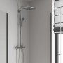 Grohe QuickFix Duschsystem Vitalio Start 250 Cube mit Thermostatbatterie und Regendusche.