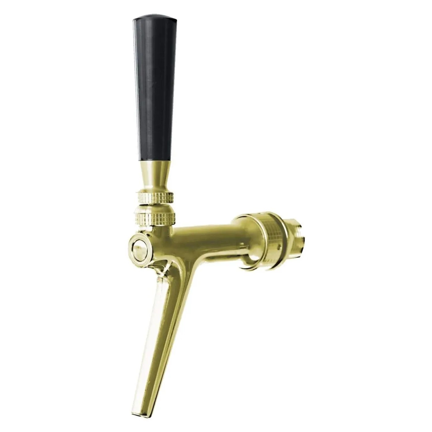 Ich-Zapfe Bierzapfhahn Kolbenschankhahn BA1000 Chromnickelstahl PVD-Gold
