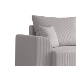 Vente-unique Schlafsofa Nessaro Hellgrau 240 cm