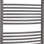 Schulte Design-Heizkörper Europa, 910 W, Anthrazit, mit Mittenanschluss.