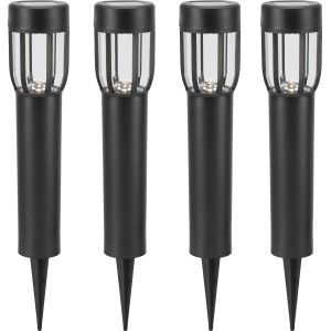 Solar-LED-Leuchte Comaro 4er-Set Ø 7 cm x 40 cm