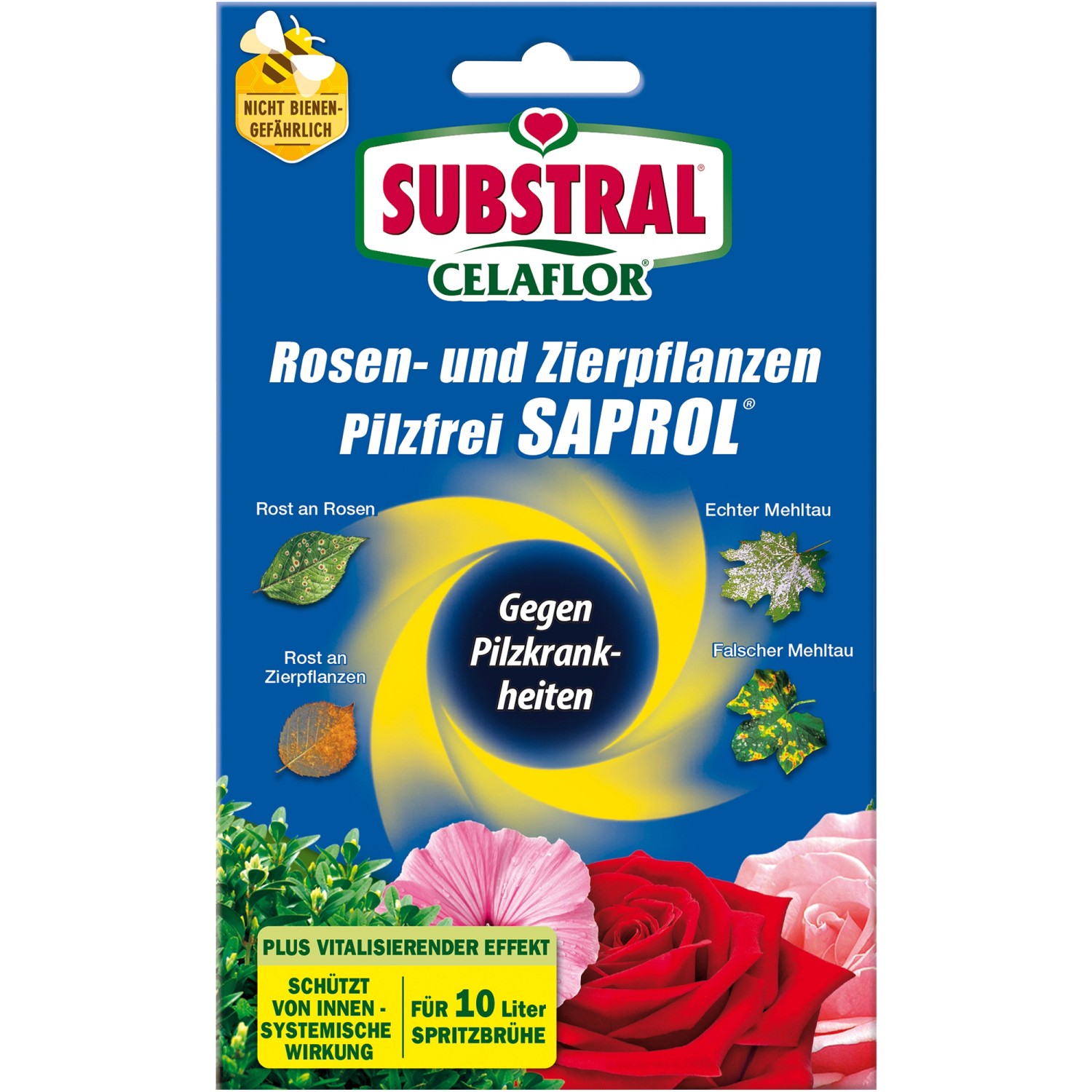 Substral Celaflor Rosen und Zierpflanzen Pilzfrei Saprol 2 x 4 ml