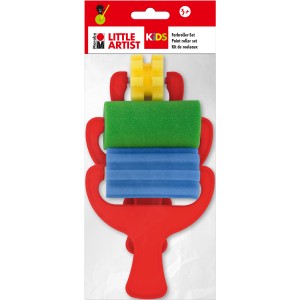 Marabu KiDS Farbroller 3er-Set mit verschiedenen Motiven für kleine Künstler.