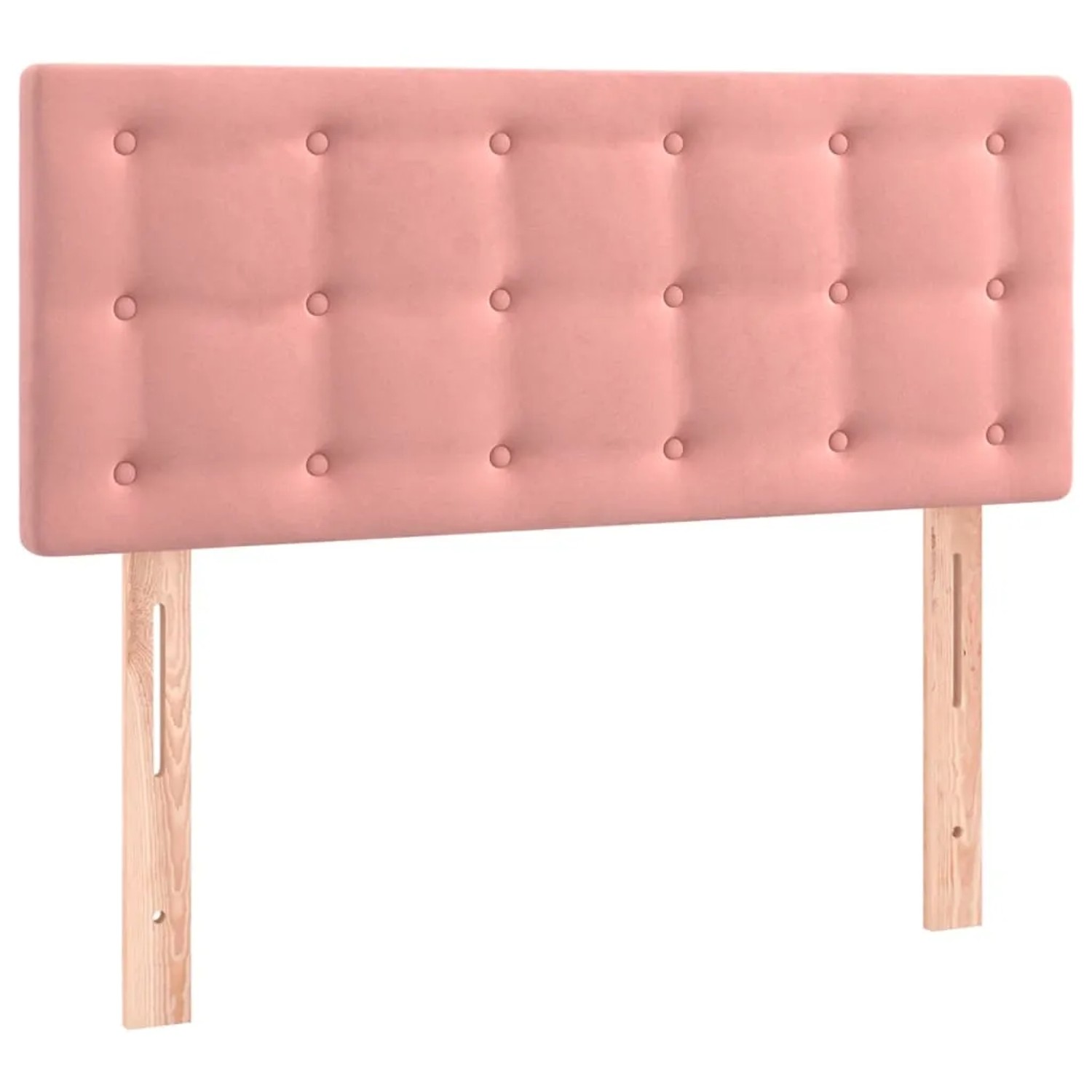 vidaXL LED Kopfteil Rosa 90x5x78/88 cm Samt 3122087