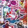 Komar Deko-Sticker Spiderman Chasing mit verschiedenen Spiderman Charakteren.