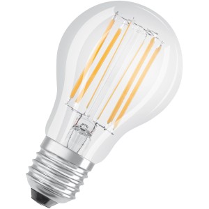 Osram E27 LED Leuchtmittel in Glühlampenform, 7,5W, warmweißes Licht.