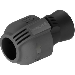 Gardena Verbinder 25 mm x 19 mm für Sprinkler-Systeme, Detailaufnahme.
