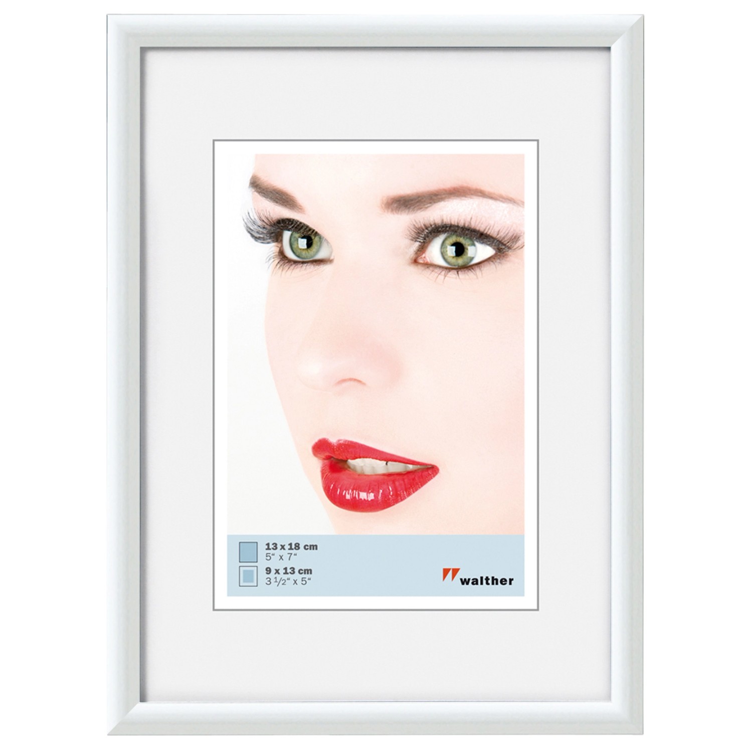 walther design Galeria Kunststoff Bilderrahmen  9x13 cm Weiss günstig online kaufen