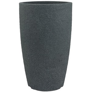 Anthrazitfarbener Pflanzwerk Pflanzkübel Pipe, Ø 30 cm, Höhe 44 cm, aus Kunststoff.