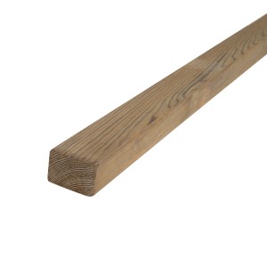 GartenLand Holz Unterkonstruktion Craftwood 45 x 70 x 3900 mm Kiefer Grau FSC® Massivprofil 4-Seitig Glatt Gehobelt Gerundete Kanten