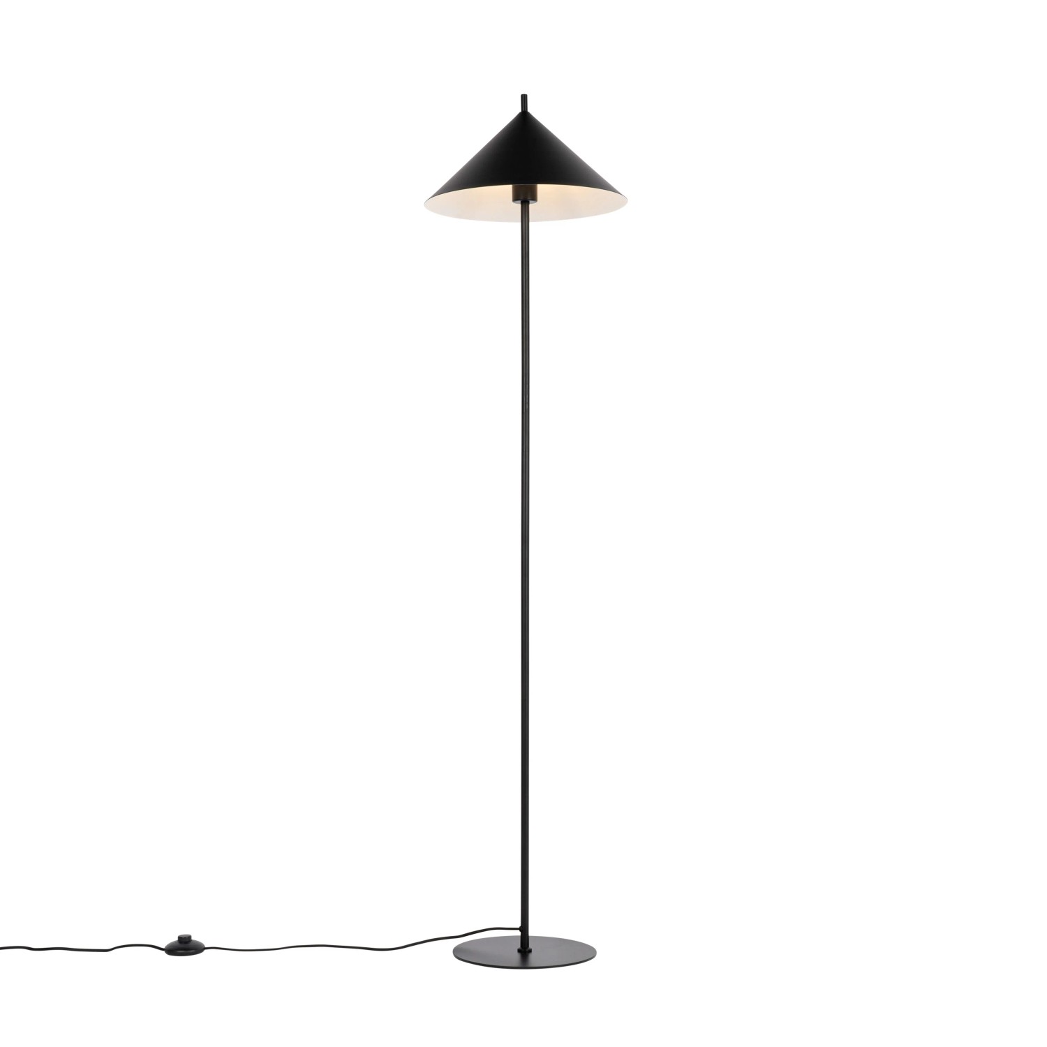 QAZQA Design-Stehleuchte Schwarz Dreieck Triangolo