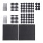 Relaxdays Filzgleiter 240er Pack Filz Schwarz Selbstklebend 100 g