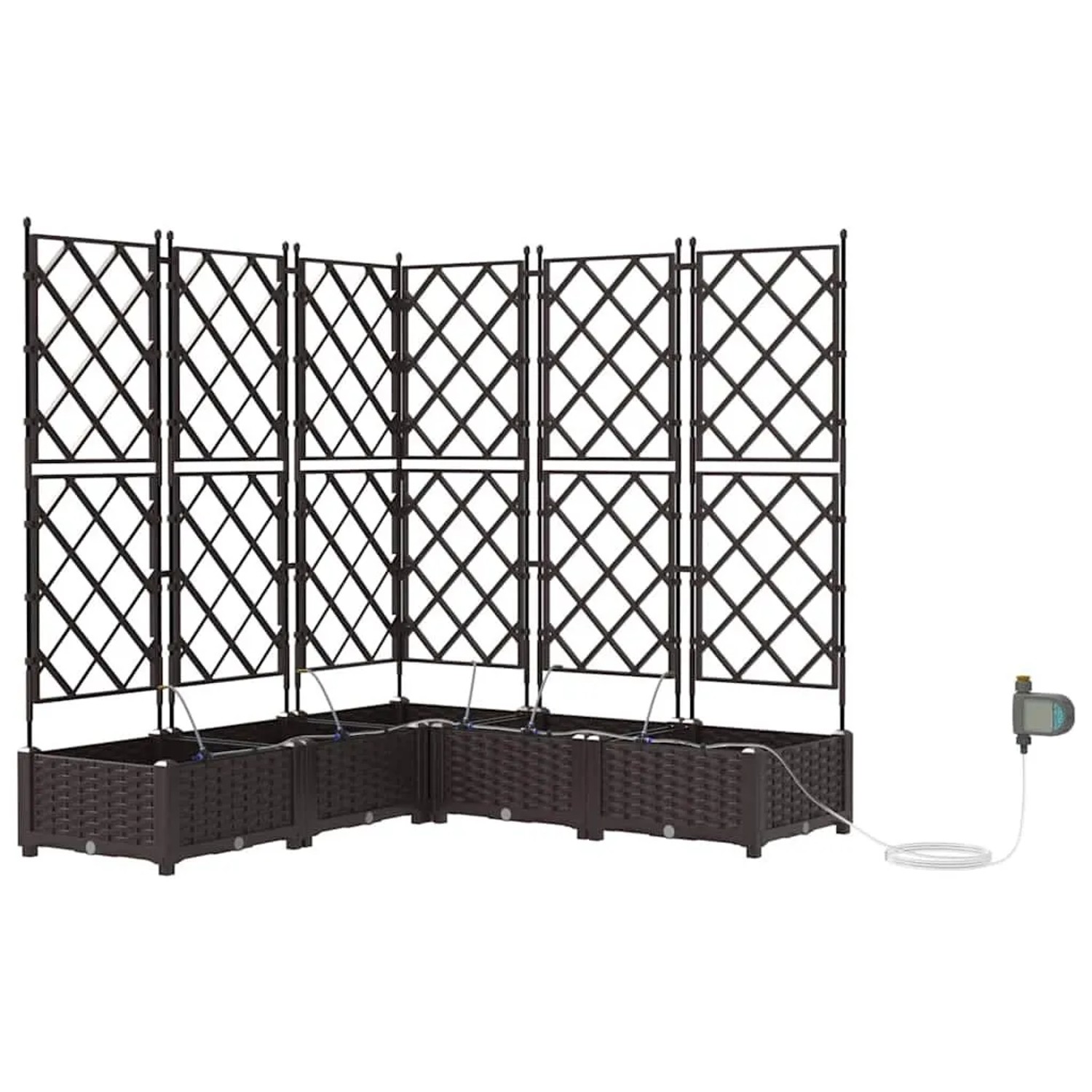 vidaXL Garten-Pflanzgefäß 5 Stk Braun Stahl 42002832 günstig online kaufen