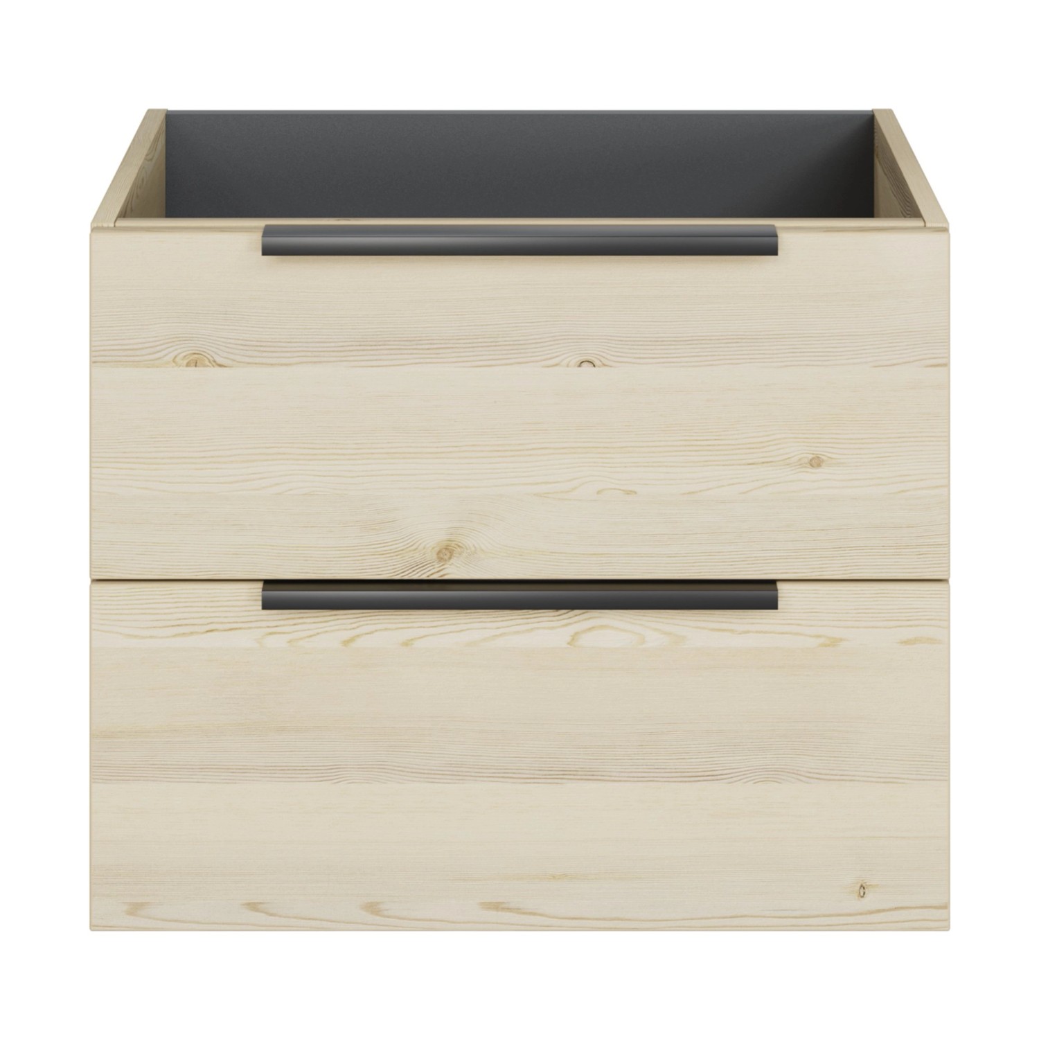 Pelipal Waschbeckenunterschrank Quantum 07, Polar Pinie, 59 cm mit 2 Auszügen.