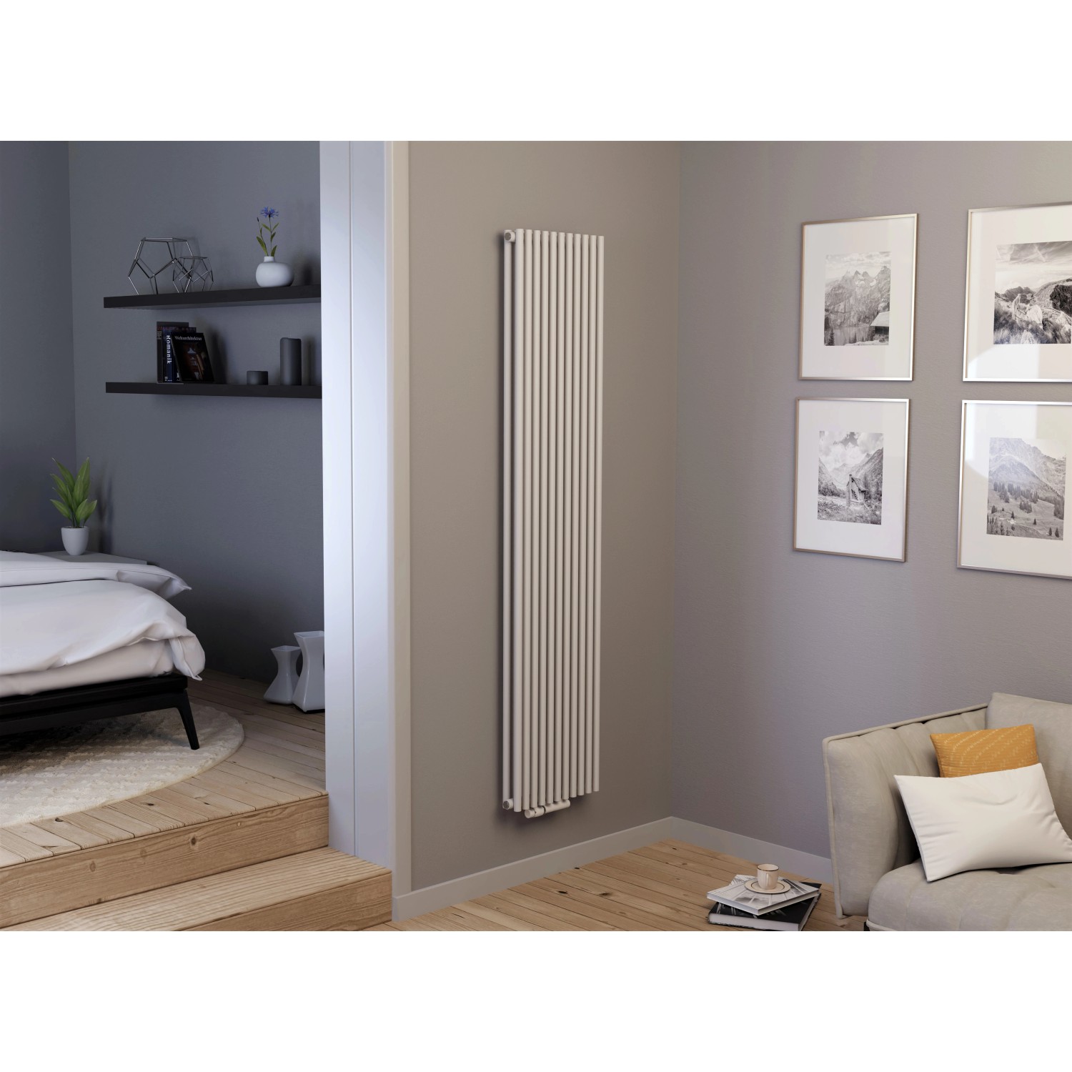 Ximax Raumheizkörper Gamba Slim Duplex 1800 x 505 mm Mittenanschluss Weiß 1 günstig online kaufen