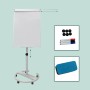 Relaxdays Flipchart Whiteboard Aluminium Weiß Magnetisch Abwischbar Höhenverstellbar Mit 2 Armen 100 cm x 70 cm 10,1 kg_5