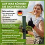 TTL GARDEN Rankstäbe 90cm 11mm 5er Set Kunststoffbeschichtet Grün Pflanzstäbe Rankhilfe Für Tomaten Bohnen Gurken Blumen Gewächshaus_9