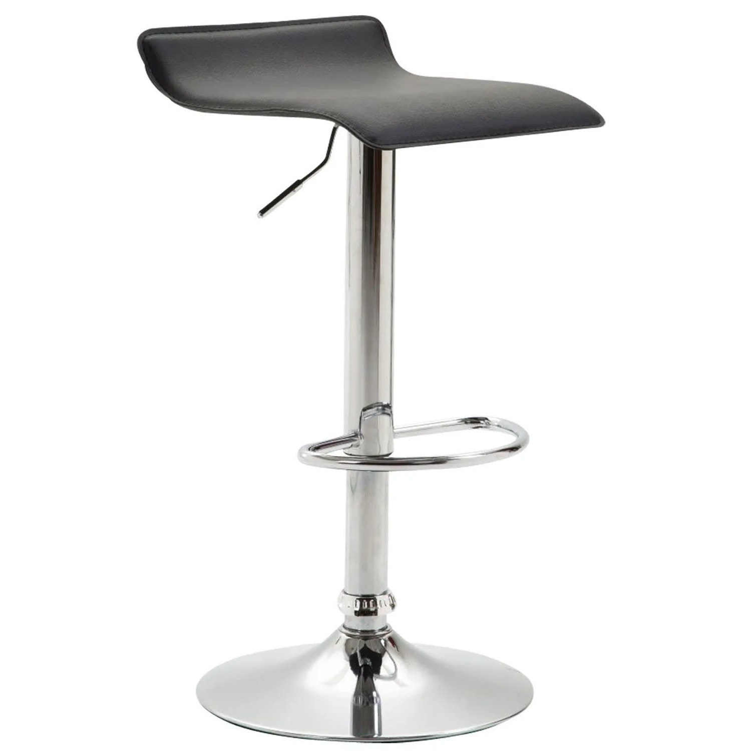 CLP Barhocker Dyn V2 Kunstleder Schwarz/Chrom