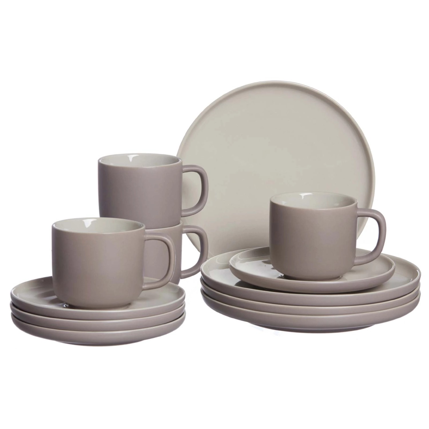 Ritzenhoff & Breker Jasper Kaffeeservice 12-teilig Taupe günstig online kaufen