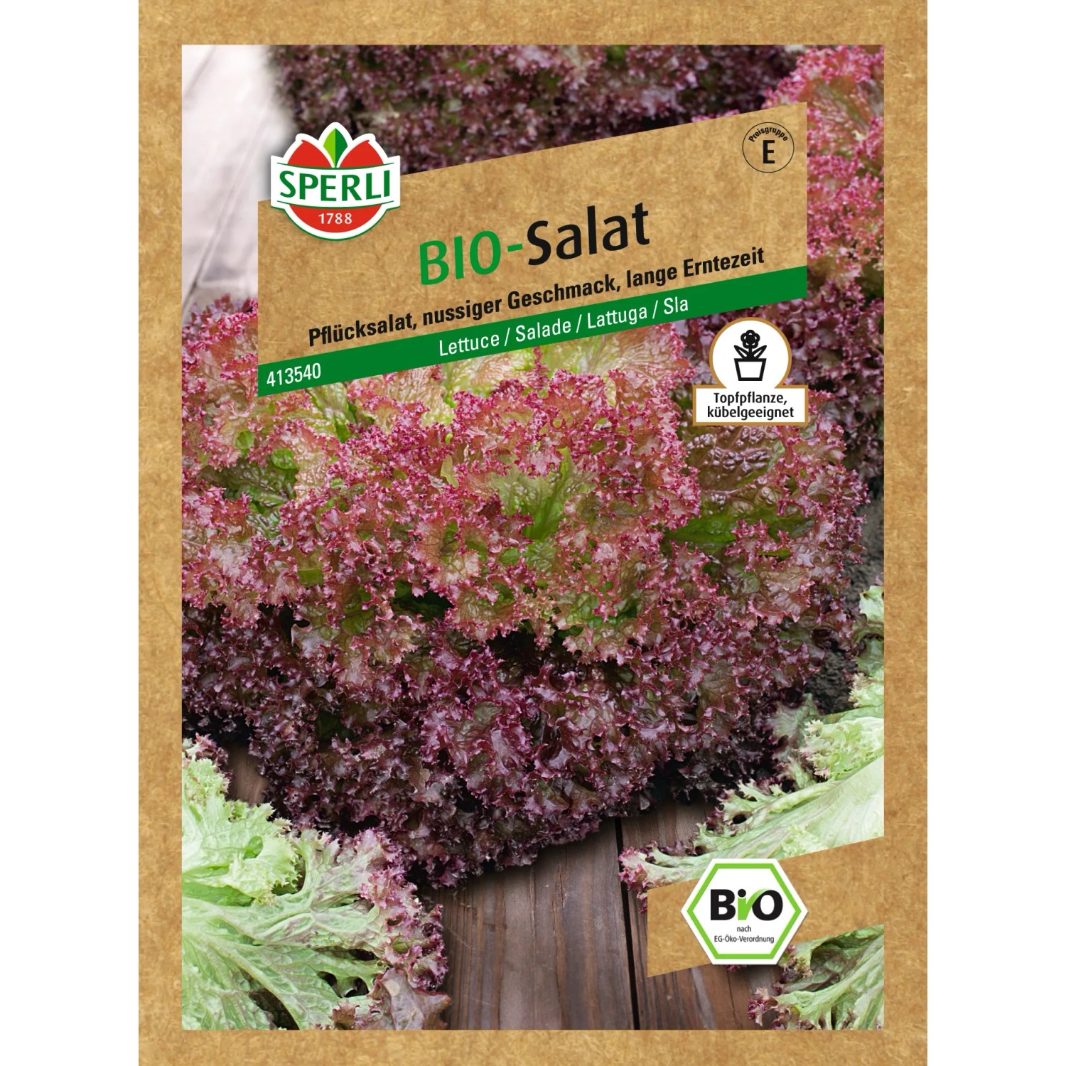 Sperli Bio-Pflücksalat "Lollo Rossa"