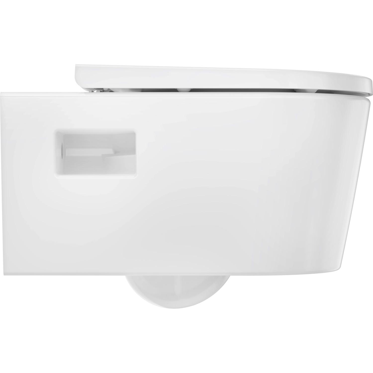 Hansgrohe Wand-WC-Set EluPura Original S, spülrandlos mit SoftClose, Keramik, Weiß.