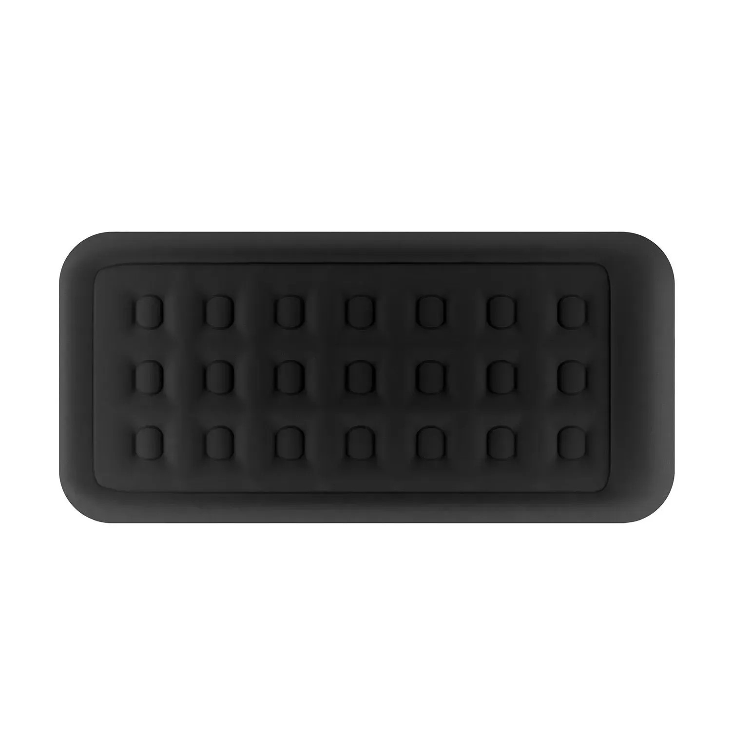 Schwarzes Juskys Luftbett Sapri M, selbstaufblasende Gästematratze für eine Person.