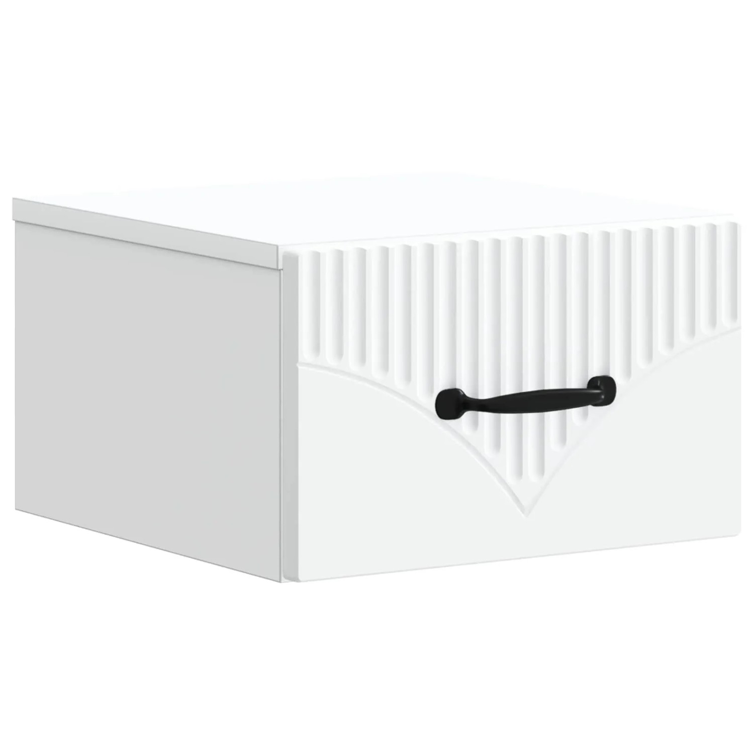 vidaXL Wandmontierter Nachttisch Weiß 34,5 x 33 x 20 cm Holzwerkstoff 898935
