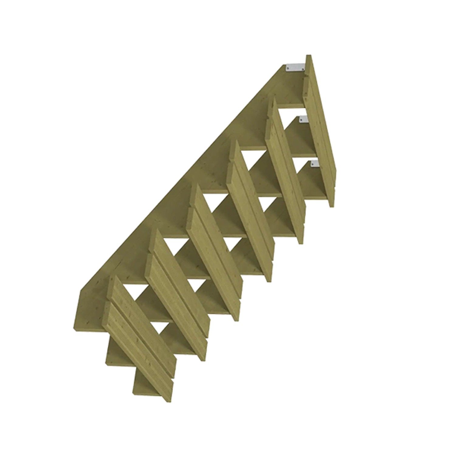 Plus A/S  Terrassentreppe 6 Stufen 150x102x120 cm Druckimprägniert NTR Kl A günstig online kaufen