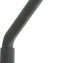 Schwarzer Wandhaken aus Kunststoff, Modell 0487.
