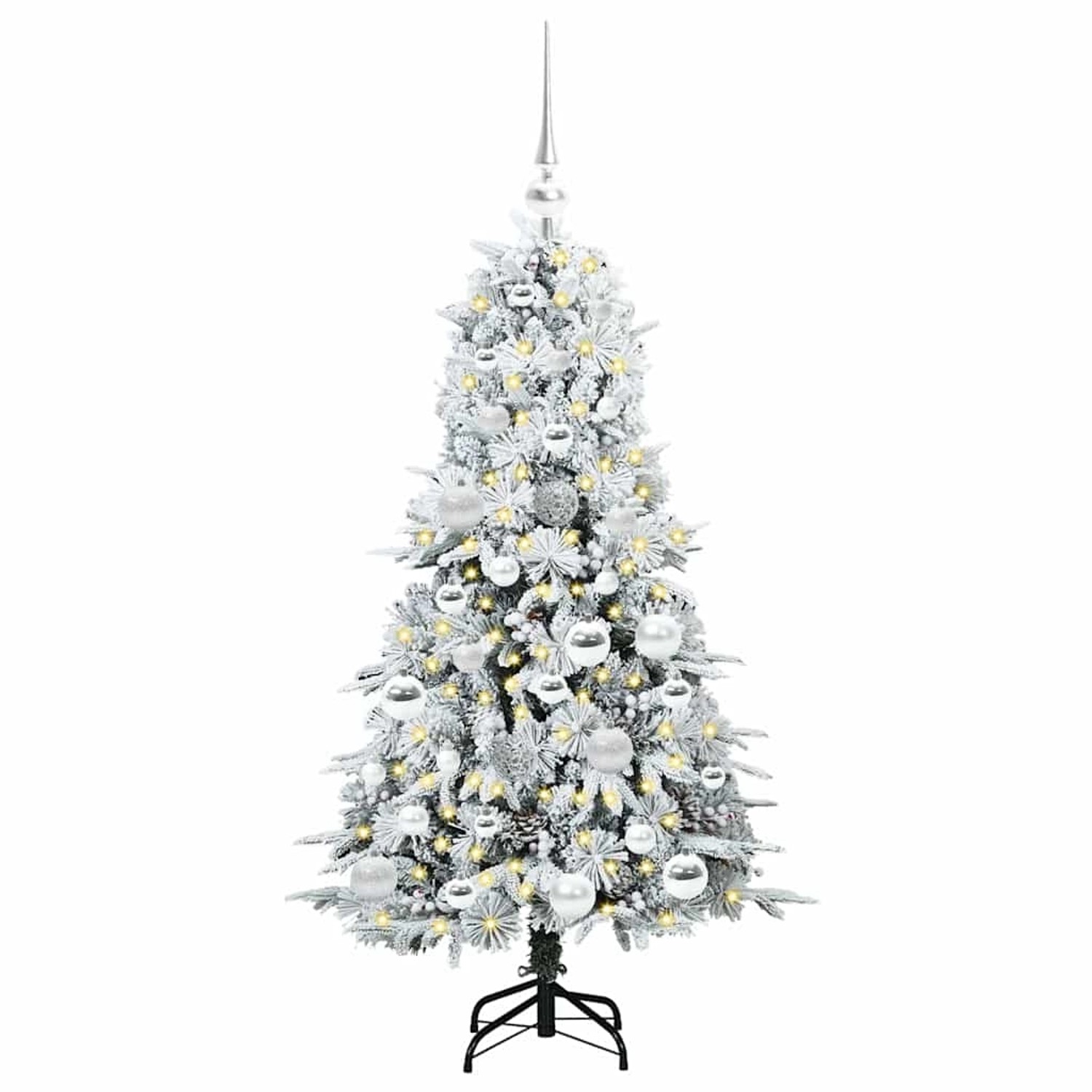 vidaXL Künstlicher Klappbarer Weihnachtsbaum Grün 120 cm PE und PVC 3397463