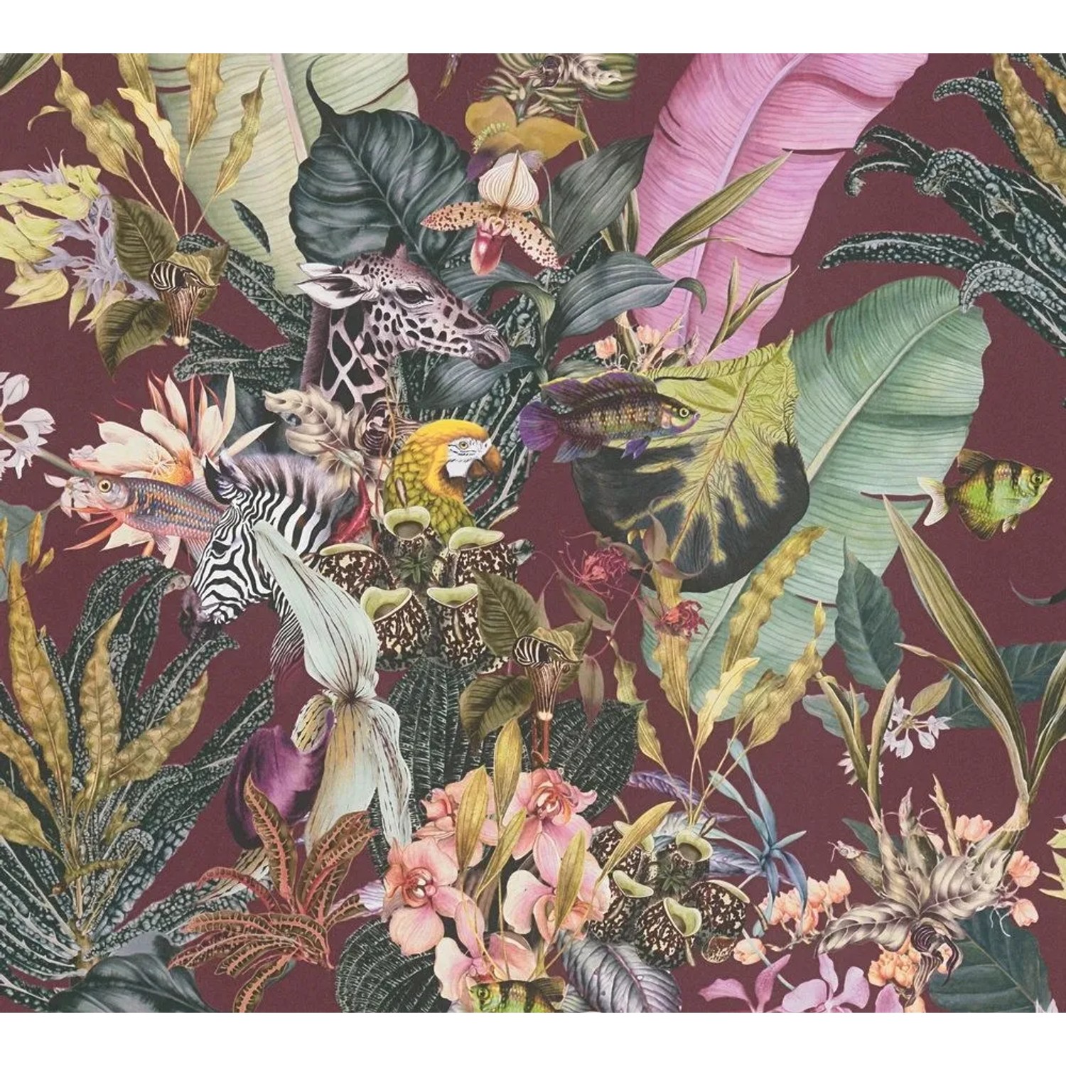 Tadessi Tapete Floral M1-No.1703 Vliestapete in Rosa