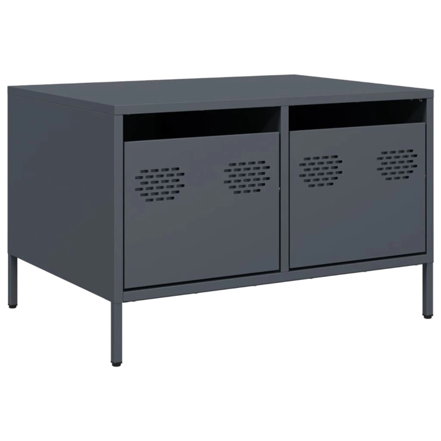vidaXL TV-Schrank Anthrazit 68x50x43,5 cm Kaltgewalzter Stahl 851240 günstig online kaufen