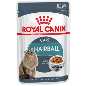 Royal Canin Hairball Care Katzen-Nassfutter, 85g Portionsbeutel zur Reduzierung von Haarballen.